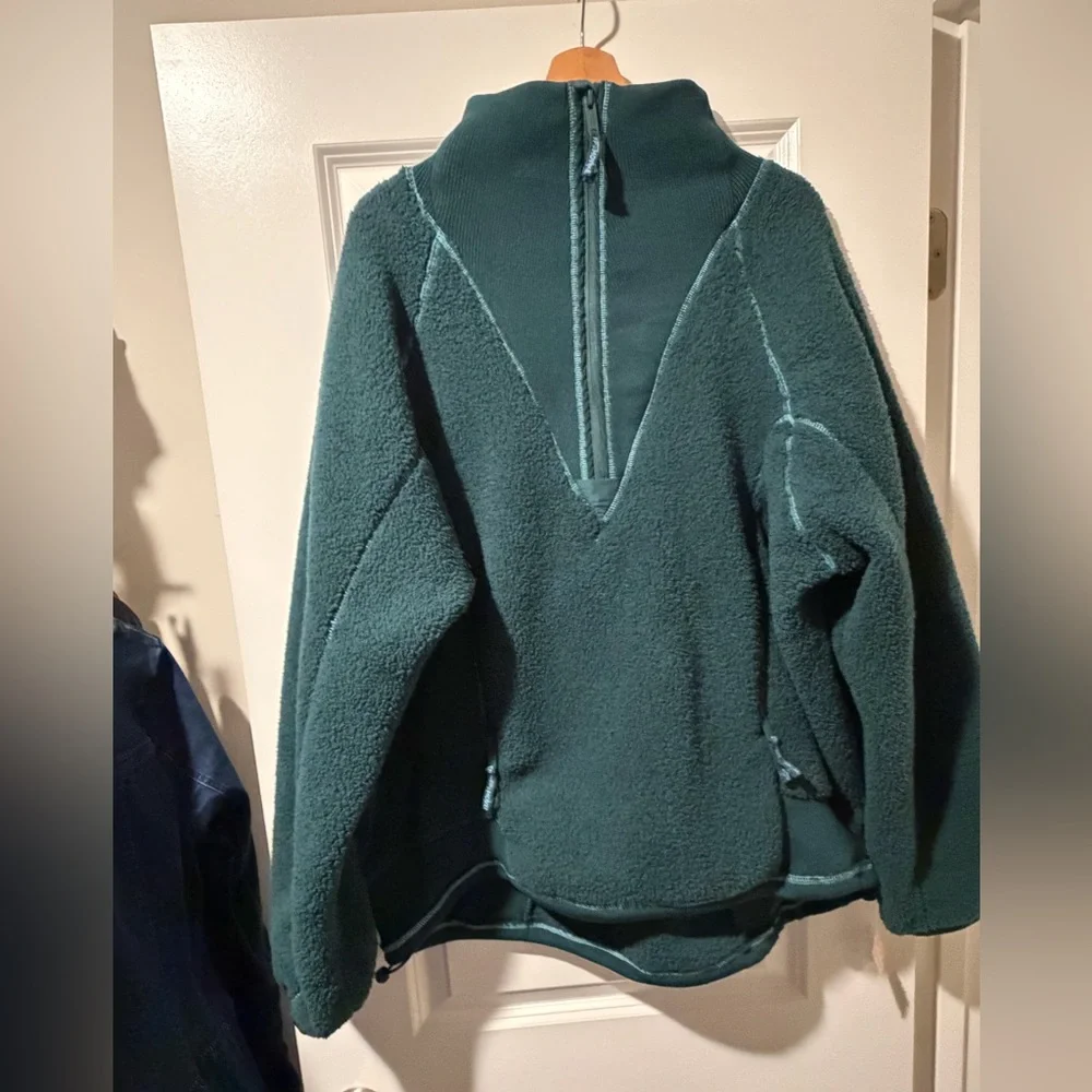 FP Movement by Free People Dark Green Zip-Up Fleece 🔥Size XL - Picture 5 of 6